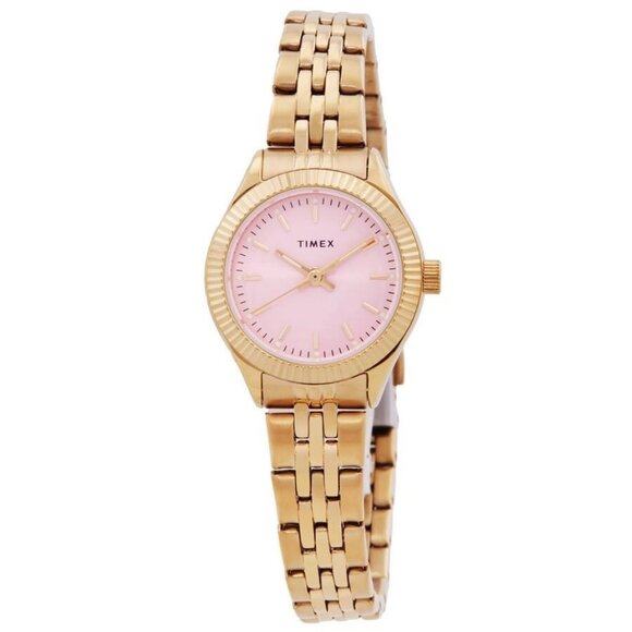 NWT Authentic Timex Legacy Mini Quartz Pink Dial Women's Watch - Picture 1 of 3